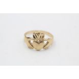 9ct gold vintage claddagh ring (2.2g)