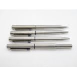 3x Parker 25 biro and 1x Parker 25 fountain pen