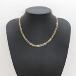 9ct gold fancy necklace 11g fully HM