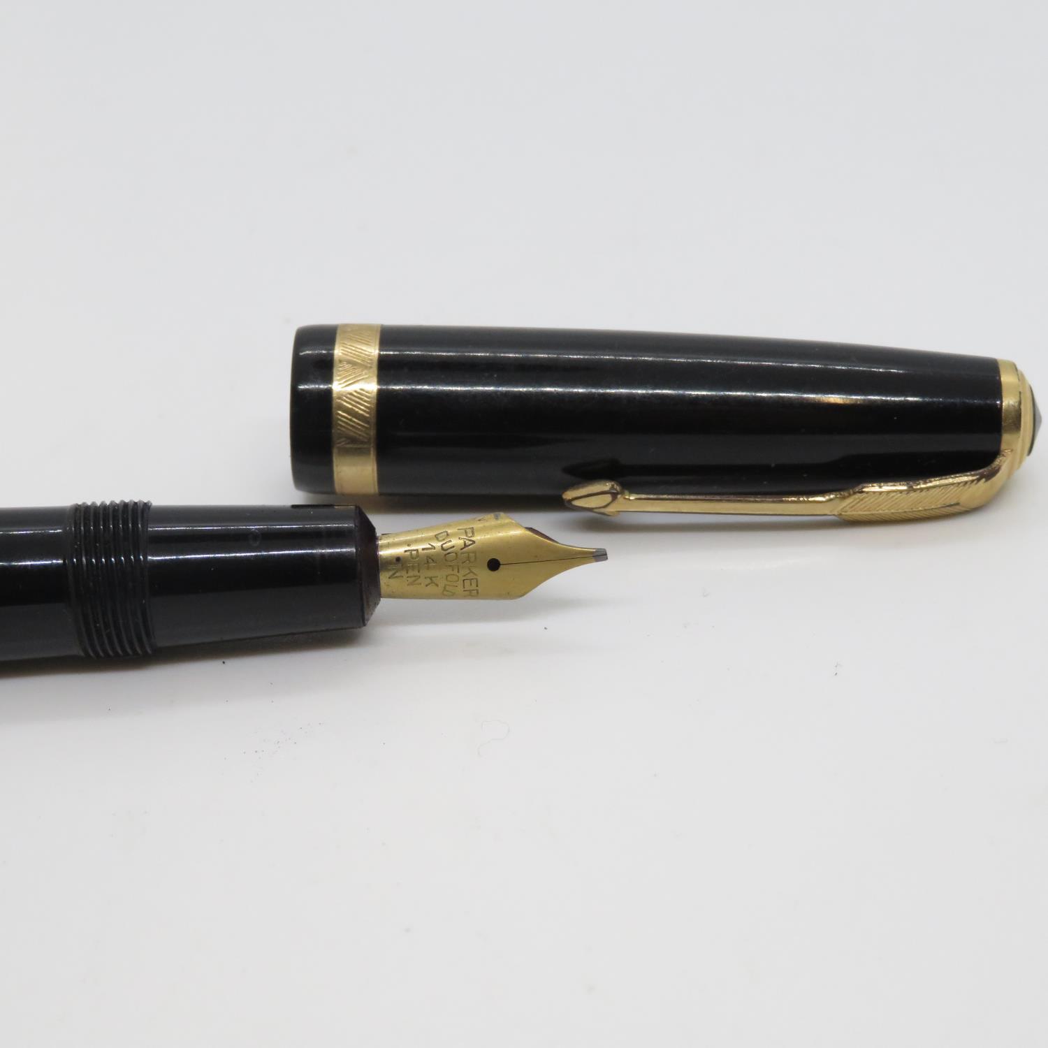 Parker duofold 14ct fountain pen - Image 2 of 3