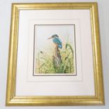 Original watercolour signed by artist and framed Ralph Waterhouse 10" x 8"