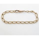 Vintage 9ct watch chain bracelet conversion genuine antique 9g