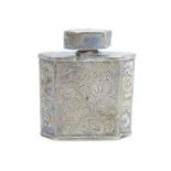 Silver perfume bottle