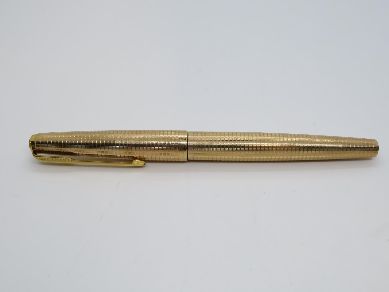 Parker gold plated 14ct nib fountain pen