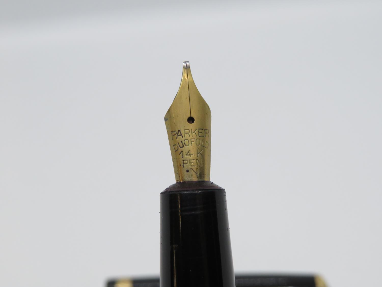 Parker duofold 14ct fountain pen - Image 3 of 3