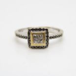 Antique 18ct and diamond ring 3.7g size O