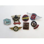 Collection of enamel badges Isle of Man motorcycle