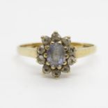 9ct ring with stones 1.7g size N