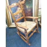 31" Child's Rocking chair with reeded seat