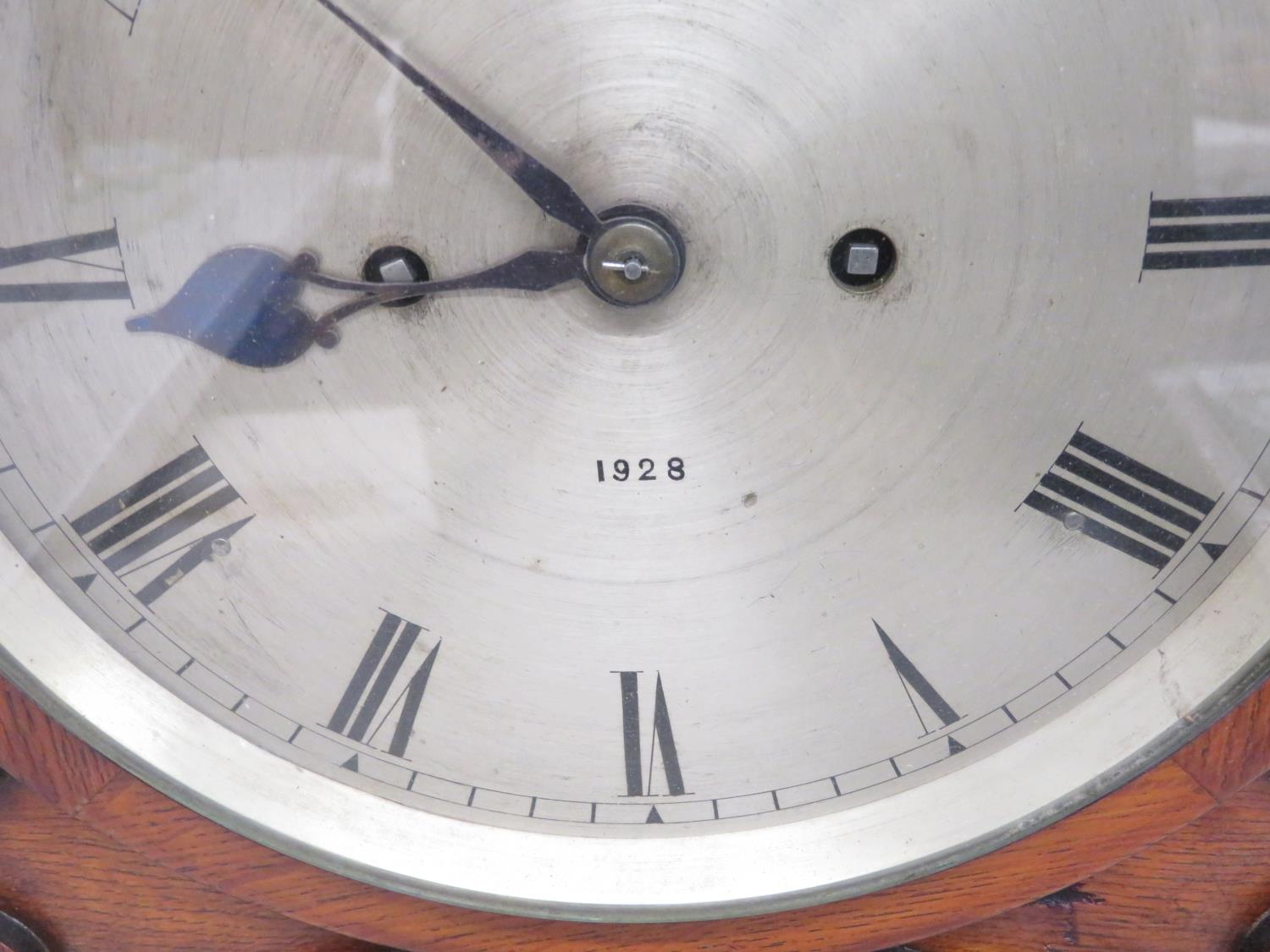 8.5" dial Barraud and Lund, Cornhill, London clock - overall height 17" with verge movement - Bild 3 aus 4