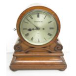 8.5" dial Barraud and Lund, Cornhill, London clock - overall height 17" with verge movement