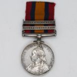 Queen's South Africa medal with two bars to G Bell of The Yeomanry