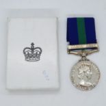 Canal Zone medal to Cpl. Buxton of Lancashire Regiment