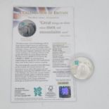 Silver proof Celebration of Britain's Stonehenge 925 2012 £5.00 coin with paperwork