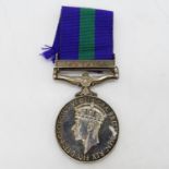 Malaya GSM medal to 2819952 Pte. D. McLean Seaforths