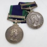 Malaya/South Arabia pair of medals to 23112301 Cpl. A Oram R.HAMPS