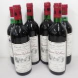 6x bottles Red Wine - 4x Chateau Val Das Janis 1984 and 2x Selection De Luze