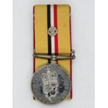 Iraq medal with rosette to 25222379 KGN A J PYE Lancs.