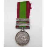 Afghanistan medal for Kandahar bar and Armour AHNEDKHEL to Pte. F Toe 60th Foot