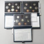 3x Royal Mint Proof Sets 1986, 1987 and 1988