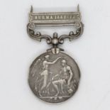 Burma medal 1889-92 for Mandalay Military Police name and number indescript