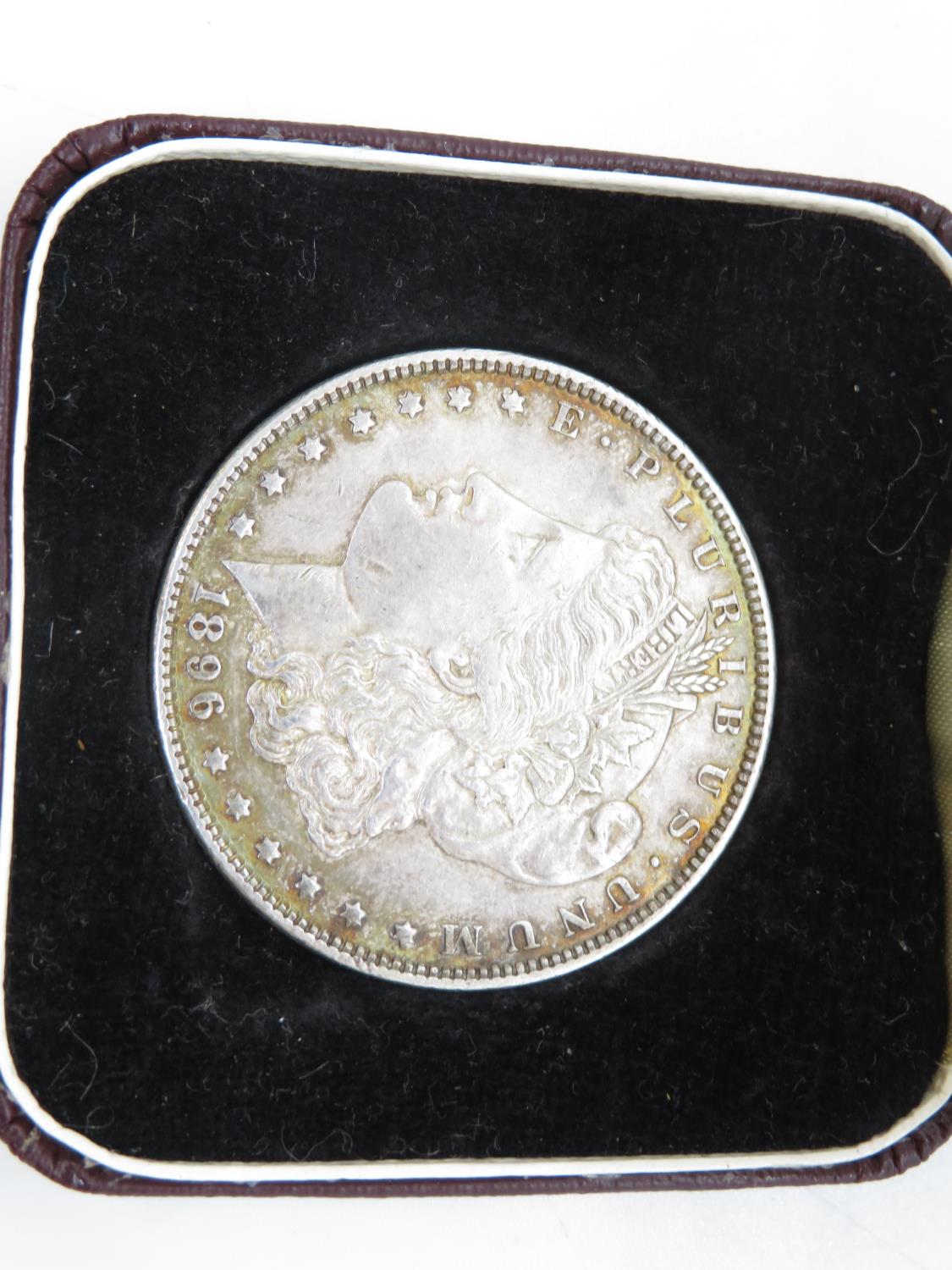 Rare 1896 silver Morgan dollar - Bild 2 aus 3