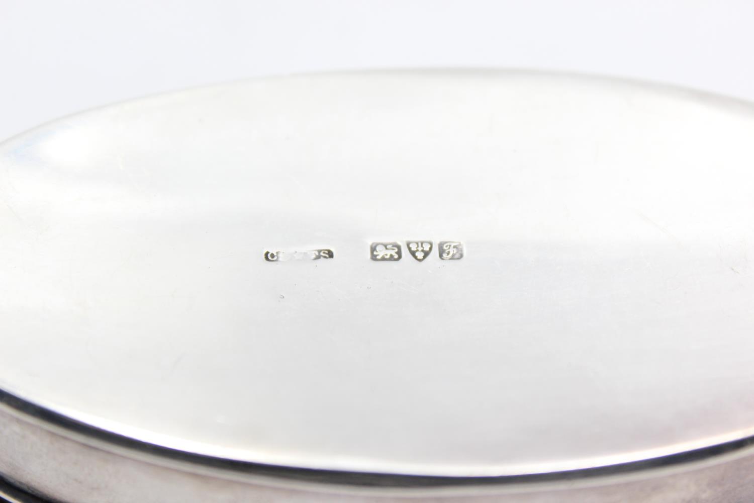 Antique Hallmarked 1906 Chester STERLING SILVER Oval Plain Trinket Dish (45g) - Bild 5 aus 5