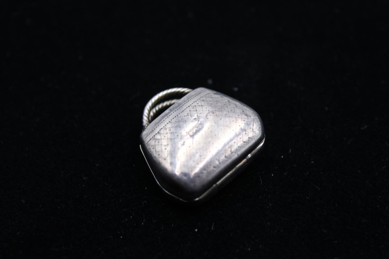 Antique Georgian Hallmarked 1820 Birmingham STERLING SILVER Vinaigrette (6g) - Bild 4 aus 4