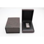 DUNHILL Silver Plated Rolagas Cigarette LIGHTER w/ Original Box - 64660