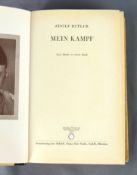 Vermählungsgeschenk, Adolf Hitler, Mein Kampf, auf erster Seite eingedruckt: "Dem jungvermählten Pa