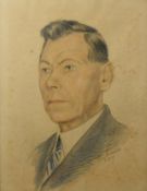 Seilnacht, Willy (1887/97-1962 Konstanz), "Männerporträt", Pastell auf Papier, rechts unten signier