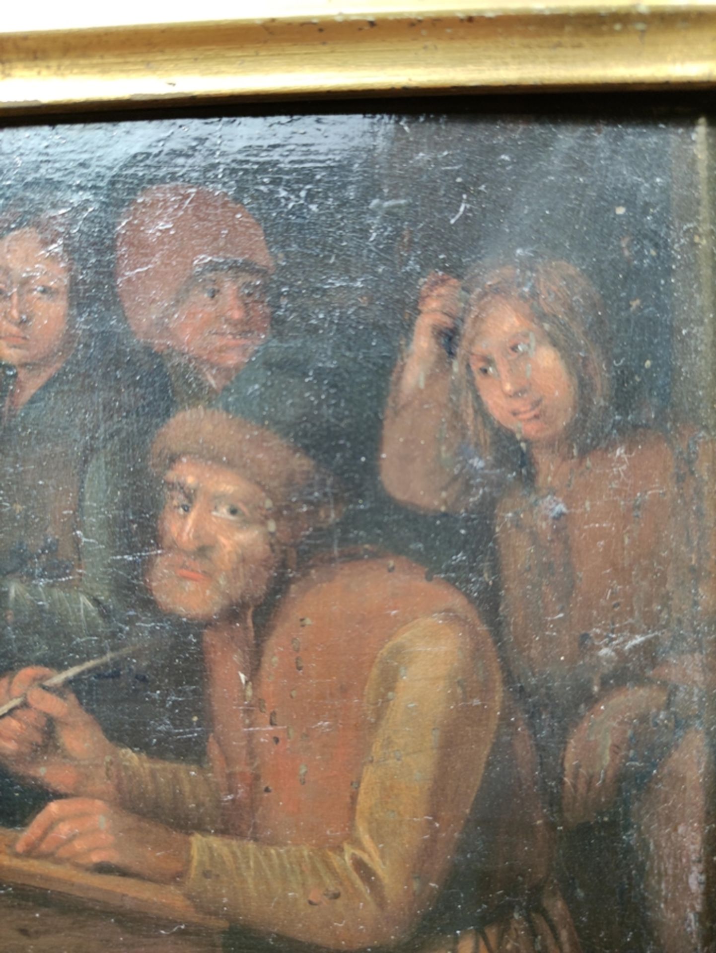 Genremaler des 18. Jahrhunderts, "Schreibstube", Gelehrte sitzen um das Schreibpult herum, im Hinte - Bild 4 aus 5