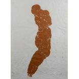 Brodwolf, Jürgen (1932 Dübendorf), "Figur", Monotypie auf Leinwand, Ex. 7/20, links unten datiert 1