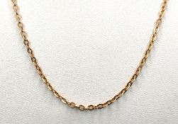 Anchor chain, 585/14K gold, spring ring clasp, FBM, 5.1g, length 70cm