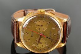 Armbanduhr Dreffa Geneve, Chronograph, Landeron 151, Zifferblatt mit kleiner Sekunde und Stoppuhr-F
