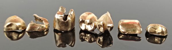 Dental gold, burnt out, 750/18K gold (tested), weight 13,3g