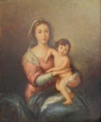 Wasem, Gottlieb (1902 - 1969 Zürich), "Madonna mit Kind", Ölgemälde auf Leinwand, unten links signi