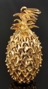 Anhänger als Ananas, 585/14K Gelbgold, 6,8g, Höhe 38mm