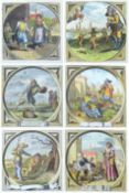 6 Kupferstiche nach Adriaen van de Venne (1589 - 1662), gestochen von Theodor Matham und Wilhelm Ho