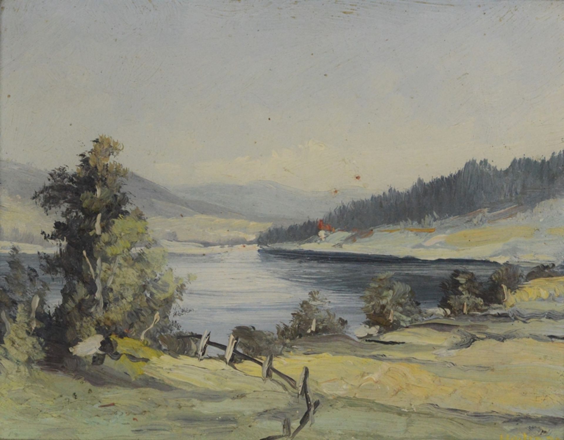 Heilmann, Karl Julius Wilhelm (1881 Neustadt/Orla - 1935 Freiburg) "Schwarzwaldsee", wohl Schluchse
