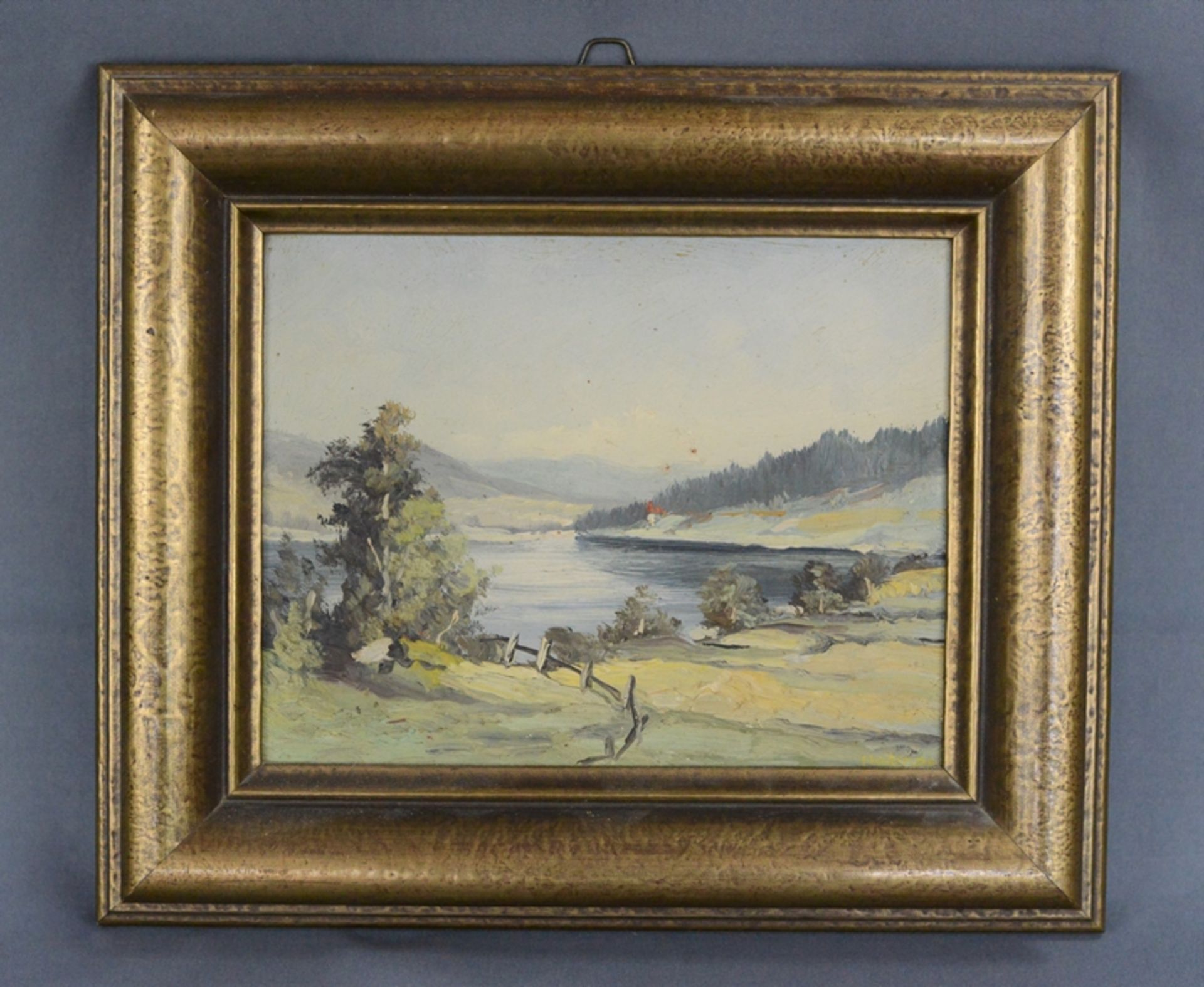 Heilmann, Karl Julius Wilhelm (1881 Neustadt/Orla - 1935 Freiburg) "Schwarzwaldsee", wohl Schluchse - Bild 2 aus 3