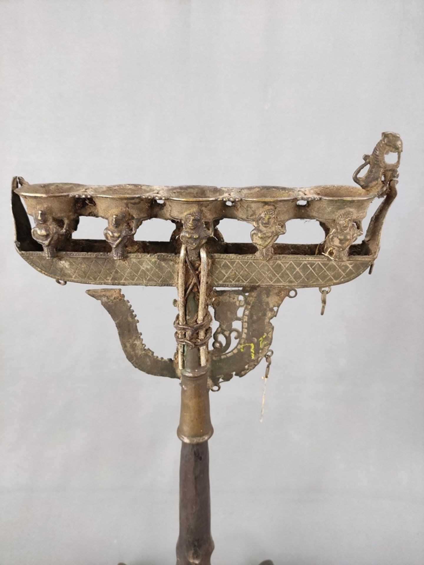 Antiker Ölleuchter, zweiteilig zusammengesteckt (nicht zusam - Bild 3 aus 4