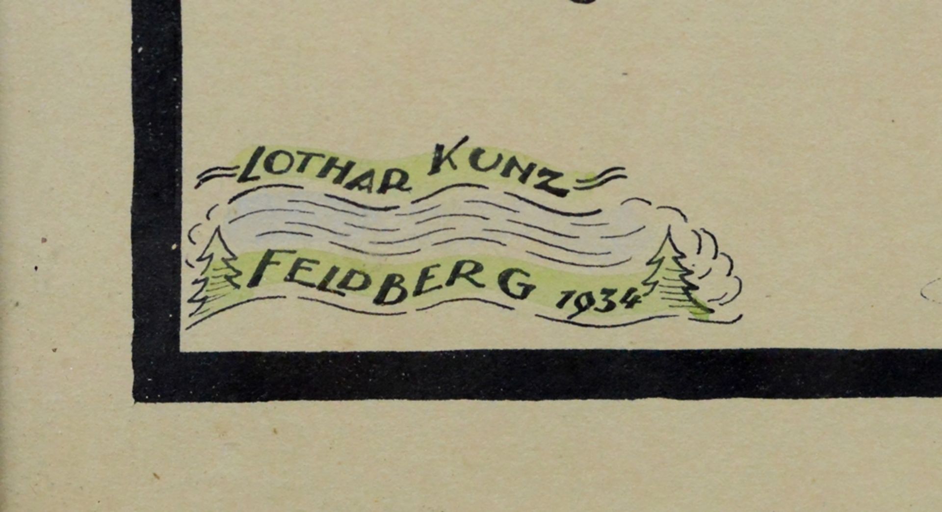 Kunz, Lothar (20. Jahrhundert), "Unsere Fahne", imposantes W - Bild 2 aus 2