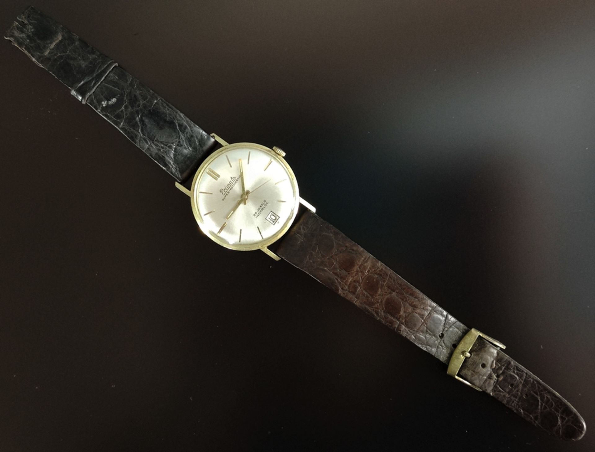 Armbanduhr, Primato, Super-Automatic, rundes Zifferblatt mit - Bild 2 aus 5