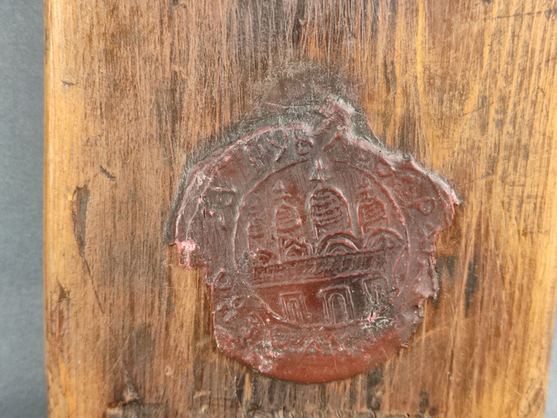 Zwei Ikonen, 20. Jahrhundert, eine polychrom bemalt auf Holz - Bild 6 aus 6