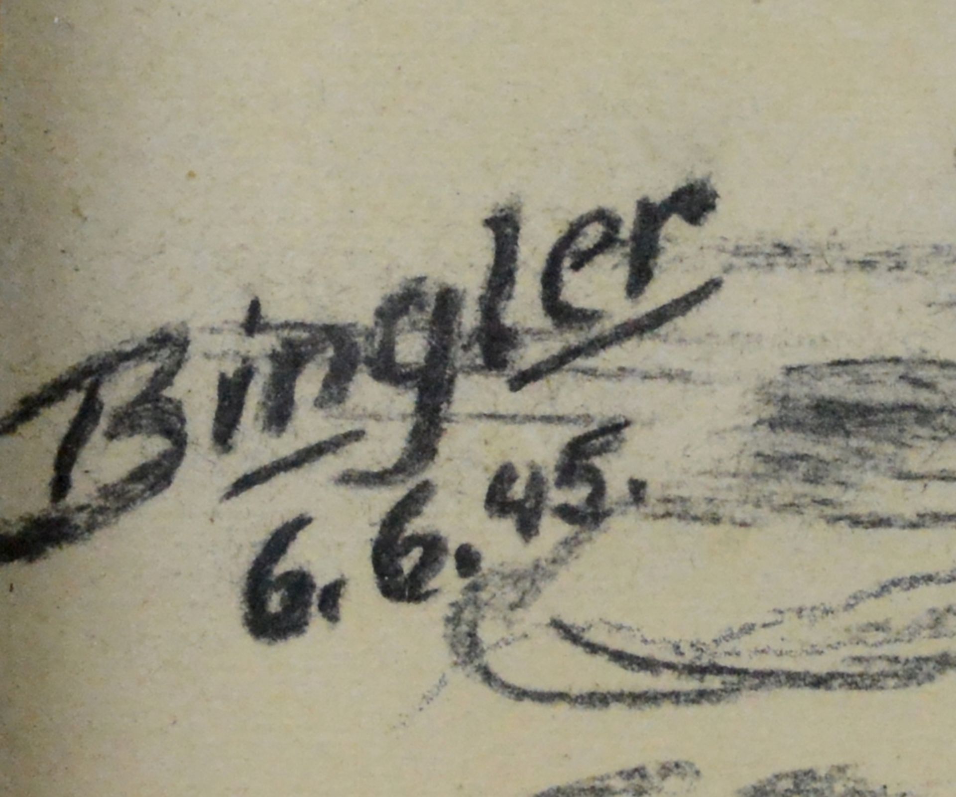 Bingler (20. Jahrhundert), "Matrose" am Steg mit Ziehharmoni - Bild 2 aus 2