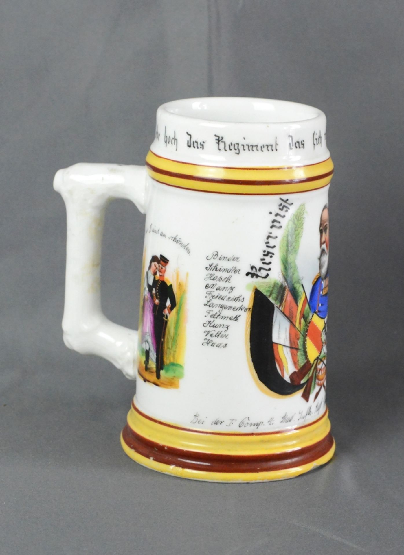 Reservist jug, "Reservist Schreiner - long live the regiment that calls itself Prinz Wilhelm", I. - Image 2 of 2