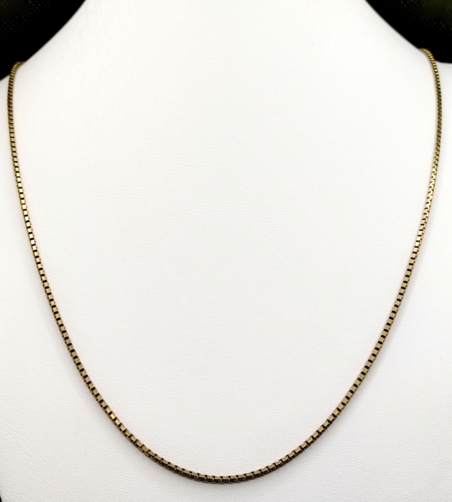 Venezianer-Kette mit Federring-Verschluss, Gelbgold 333/8K, 7,2g, Länge 55cm - Bild 2 aus 3