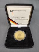 100 Euro Goldmünze, UNESCO-Weltkulturerbestadt Quadlingburg, 2003, Feingold, 15,55g, Durchmesser 28