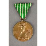 Sachsen, Ehrenzeichen für 40-jährige treue Dienste in der Feuerwehr, verliehen 1885-1920, Bronze, D